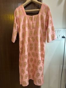 Pink &amp; Gold Kurta