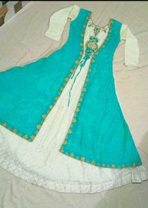 Partywear Gawn with pant &amp; Dupatta