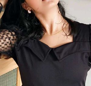 Selvia Black Midi Dress For Women