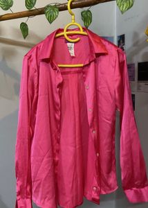 Hot Pink Oversized Shirt
