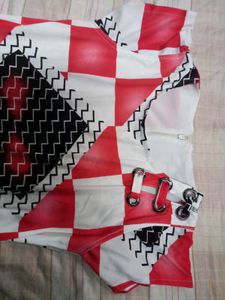 Combo Of Funky Checkered Dress And Pant
