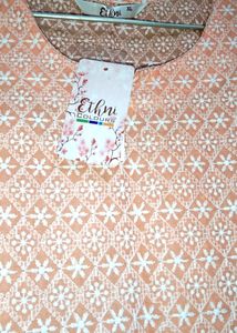 Lite Orange Chickenkari Kurti 🧡