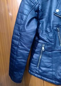 Stylish Black Faux Leather Jacket