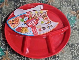 Kid's Big Snacks Plate & water glass