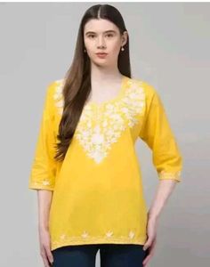 2 Set Of Top/ Kurti Chikan-karhai