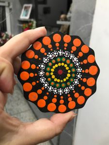 4 Mandala Coaster Set