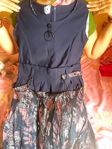 Blue Western Dress