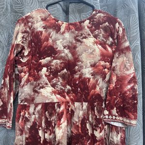 Vintage Tie-Dye Midi Dress
