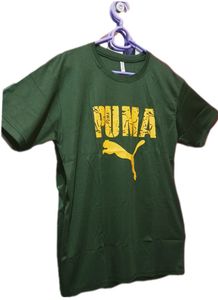 Men Green Tshirt Half Sleeved Xl Sized