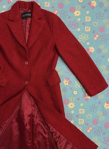 Alamode Red Wool Coat