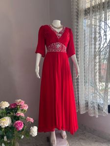 RED plus size  LUXE GOWN FIXED PRICE