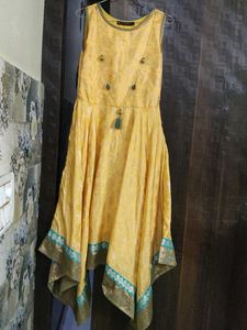 Zig Zag Pattern Flared Kurti
