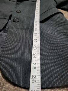 Pinstripe Two Button Blazer