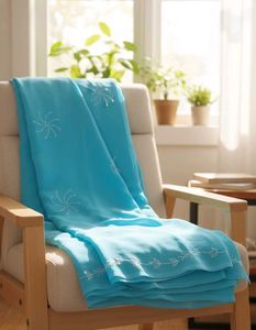 Blue Embroidered Saree