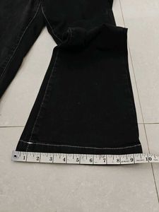 Stylish Flared Black Denim Jeans