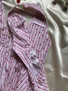 Striped Peplum Top