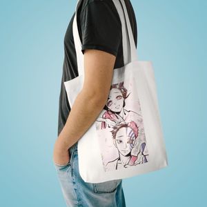 Anime Print Tote Bag