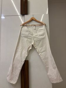 White Straight Leg Jeans