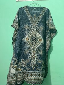 Elegant Printed Kaftan Dress