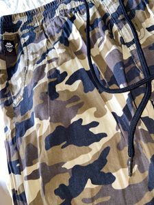 Army Print Trousers For Women