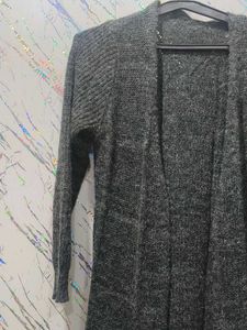 Cozy Gray Knit Cardigan