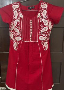 Embroidered Short Kurta