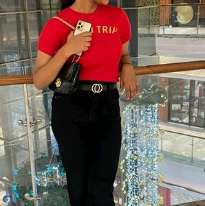 Red Wild Trip Graphic T-shirt