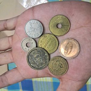 Collection Of 7 Rare Worldwide Tokens