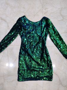 SALE 🔥:Dual Tone Sequin Dress✨