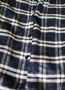 Stylish Plaid Shirt And Graphic Tee Combo