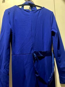 Blue Sequin Party Dress