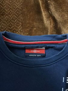 Stylish Blue Graphic Print Sweatshirt