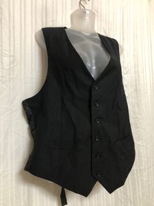 Black Wool Waistcoat