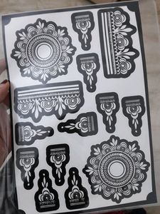 Henna Stencil For Both Hands