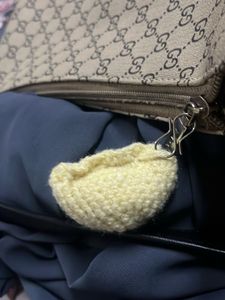Crochet Dumpling Keychain