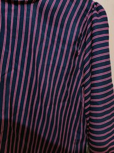 Striped Bell Sleeve Crop Top