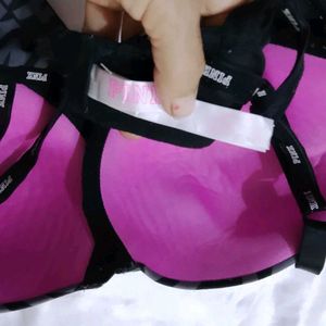 PINK Bra &amp; Thong Set
