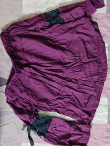 Purple Off Shoulder XS