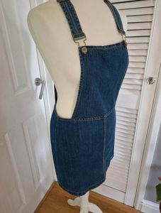 Boohoo Denim Dungaree Dress