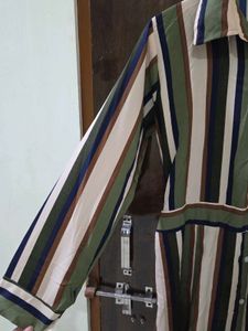 Striped Shirt Dress