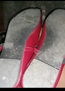 Cherry Red Marry Jane Flats