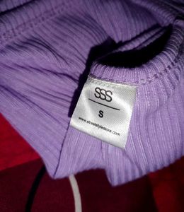 Lilac Square Neck Top