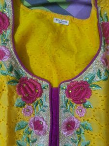 yellow kurti