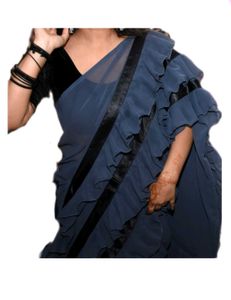 Elegant Ruffle Saree