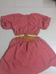 Pink Cutout Mini Dress