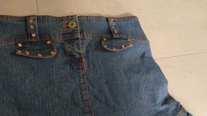 Denim Mini Skirt