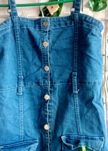 Denim Button-Down Dress