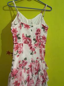 Floral Printed Ruffle Dress