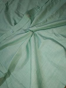 Cotton Light Green Shirt