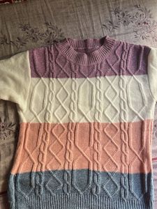 Pastel Cable Knit Pullover